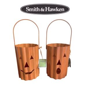 SMITH & HAWKEN➕NWT  Set of 2: Steel Jack-O-Lantern